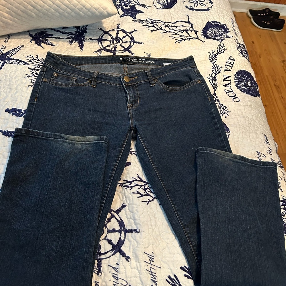 GAP Women's Dark Blue Bootcut-Fit Jeans